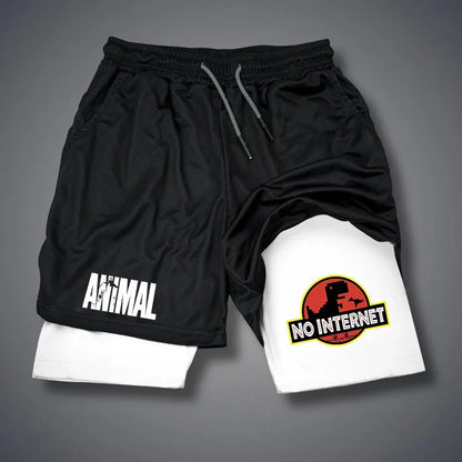 Anime Print High Waist Casual Sports Shorts