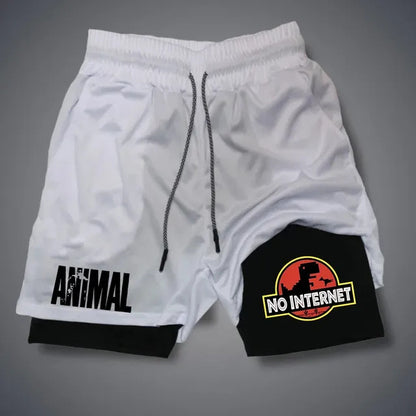 Anime Print High Waist Casual Sports Shorts