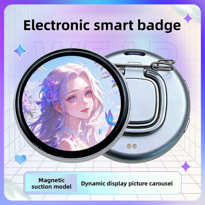 Anime-Themed Magnetic Electronic Badges Smart Electronic Badges