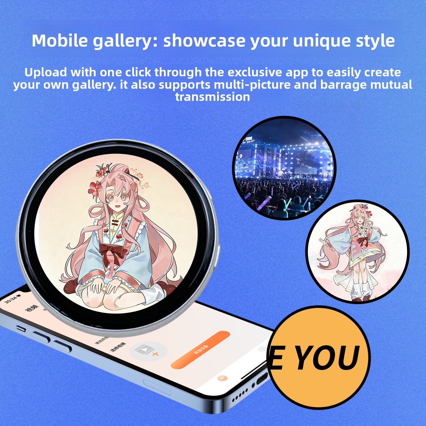 Anime-Themed Magnetic Electronic Badges Smart Electronic Badges