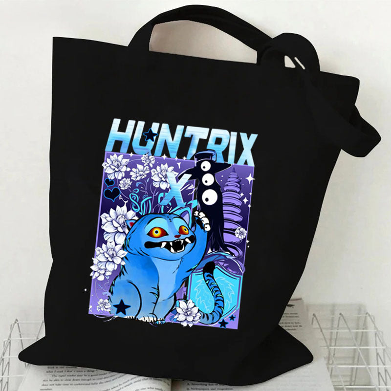 Anime-themed printed canvas bag