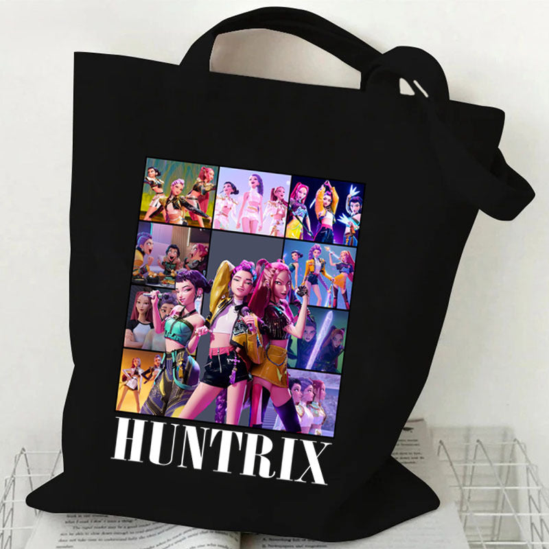 Anime-themed printed canvas bag