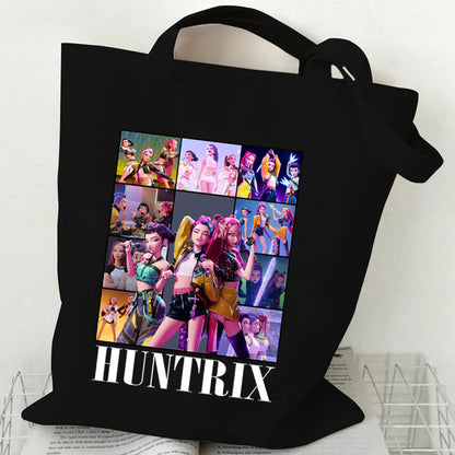 Anime-themed printed canvas bag