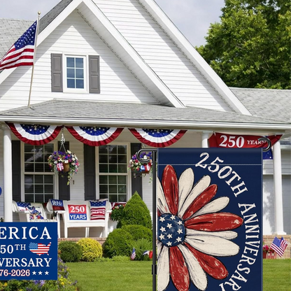 Anniversary Garden Flag