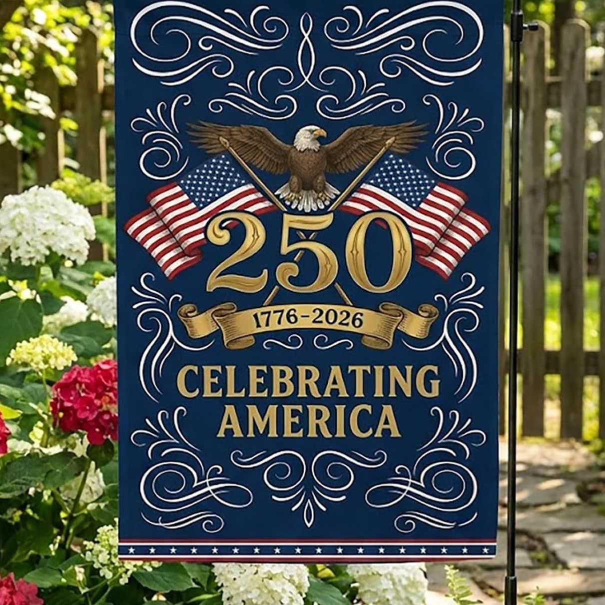 Anniversary Garden Flag