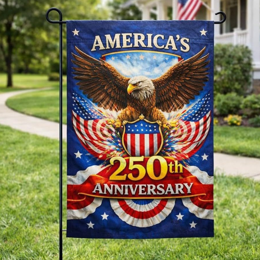 Anniversary Garden Flag