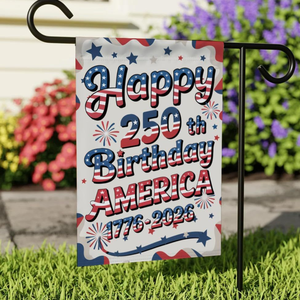 Anniversary Garden Flag