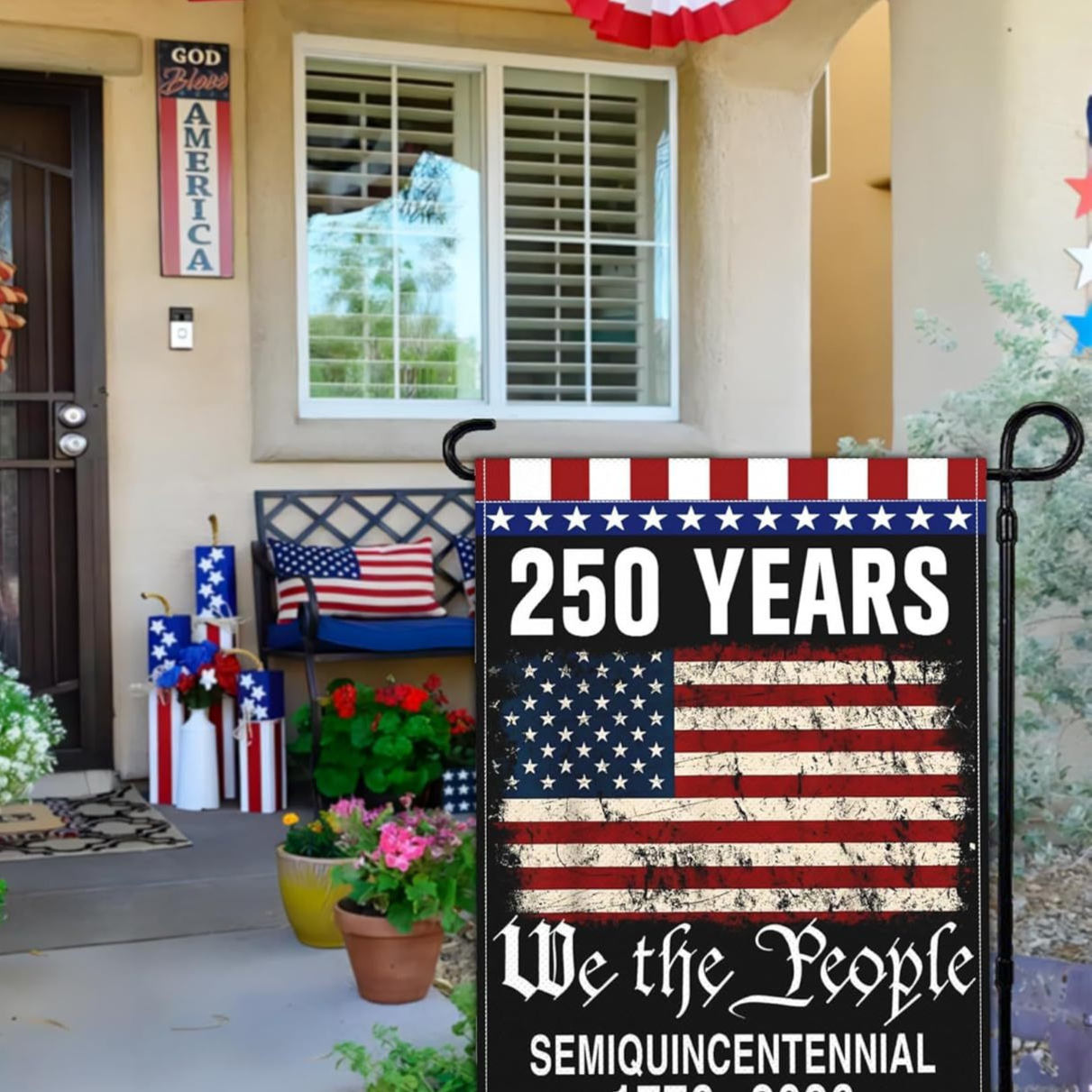 Anniversary Garden Flag