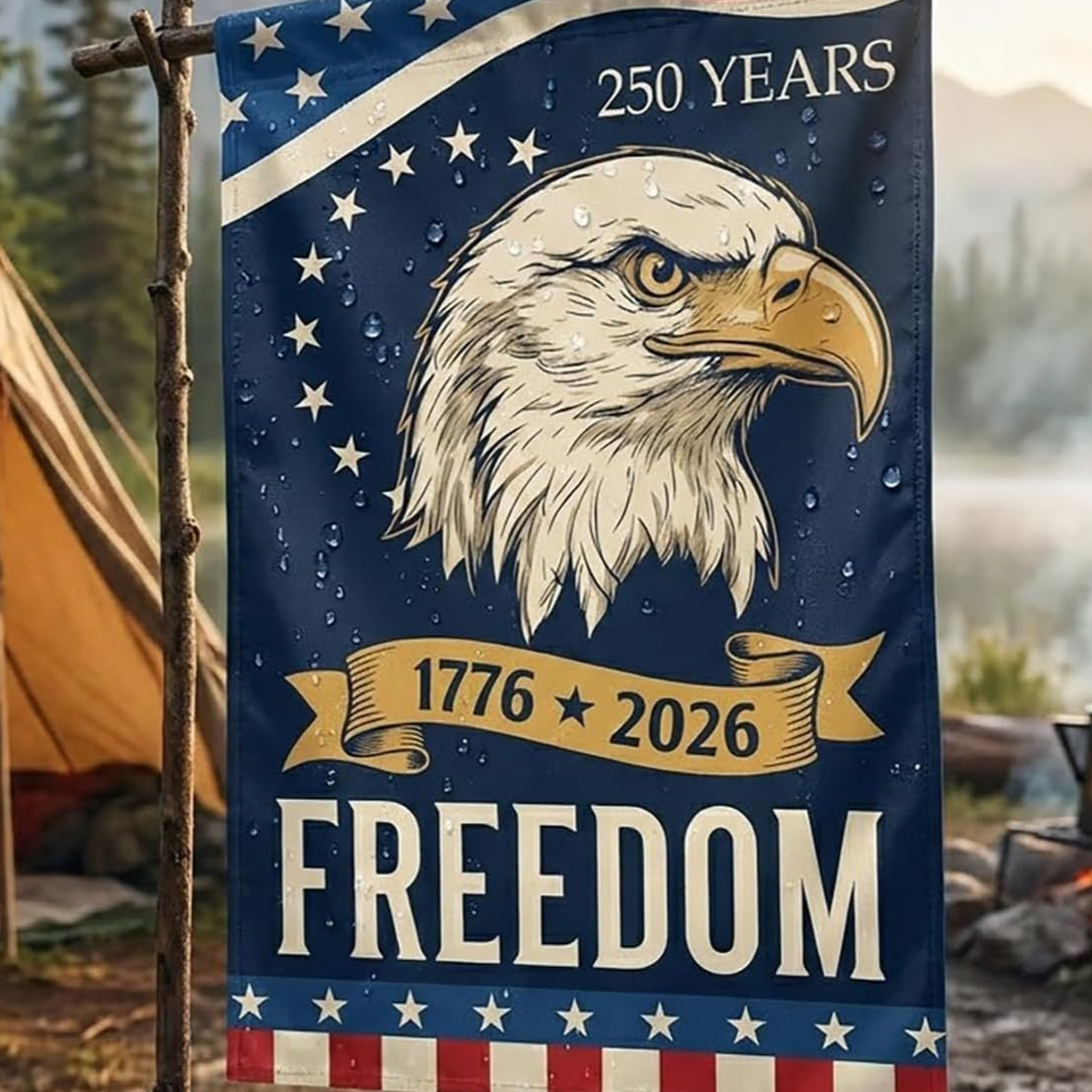 Anniversary Garden Flag