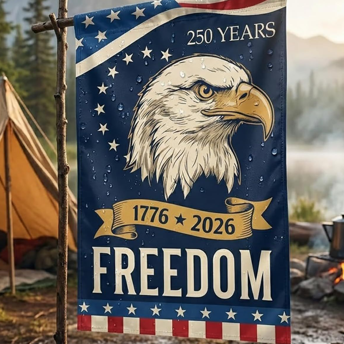 Anniversary Garden Flag