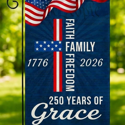 Anniversary Garden Flag