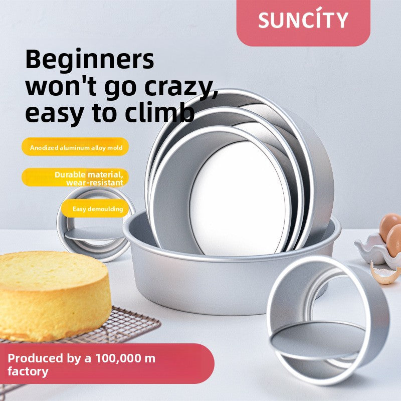 Anodized Round Cake Mold with Removable Base