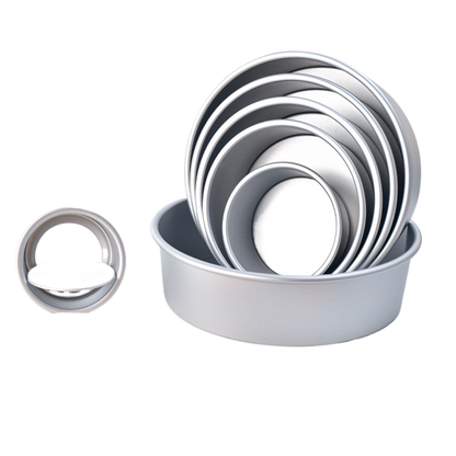 Anodized Round Cake Mold with Removable Base