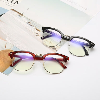 Anti-Blue Light Flat Glasses