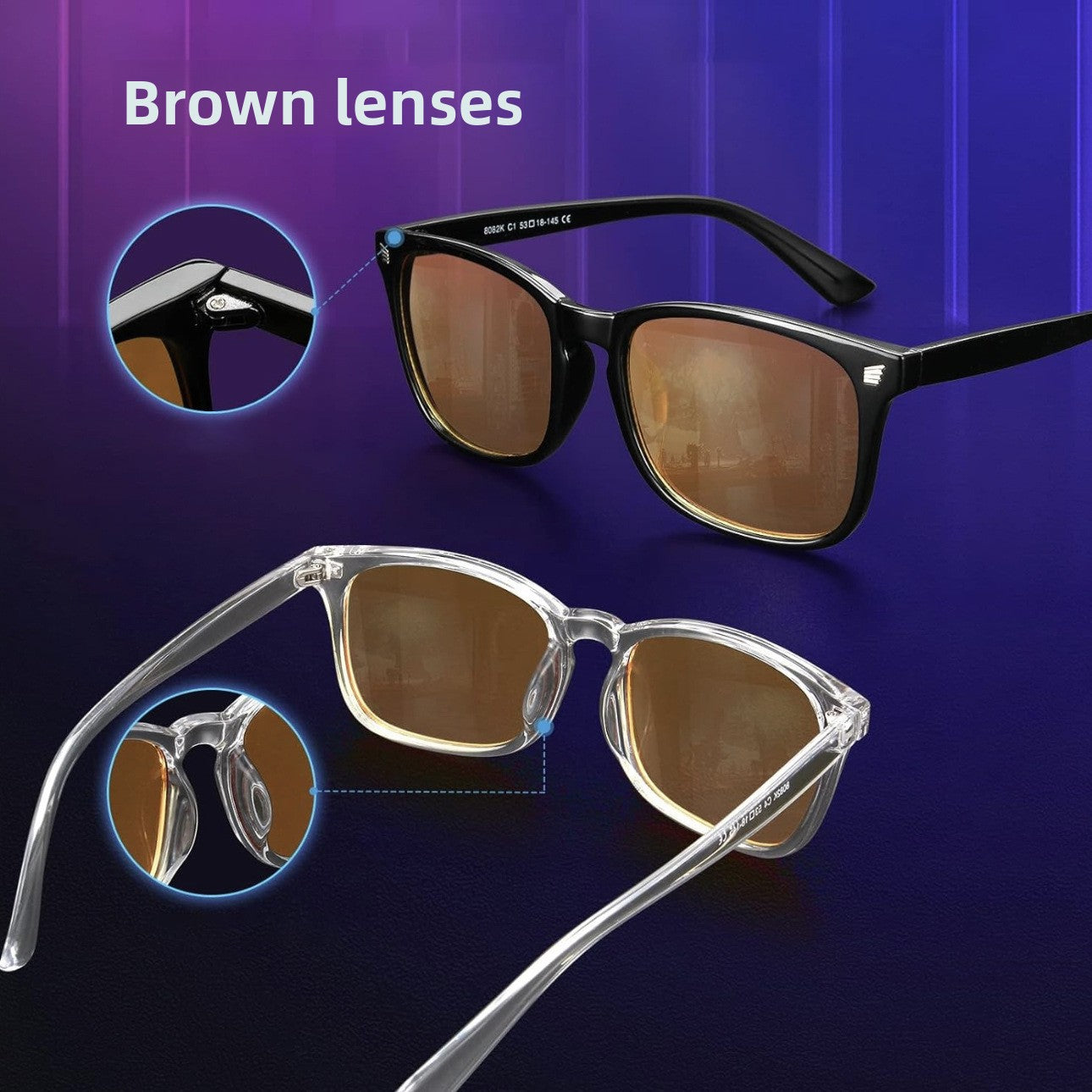 Anti Blue Light Glasses with UV Protection for Sleep Improvement
