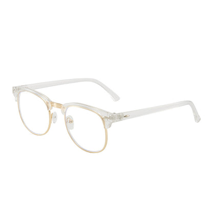 Anti Blue Light Retro Half Frame Glasses