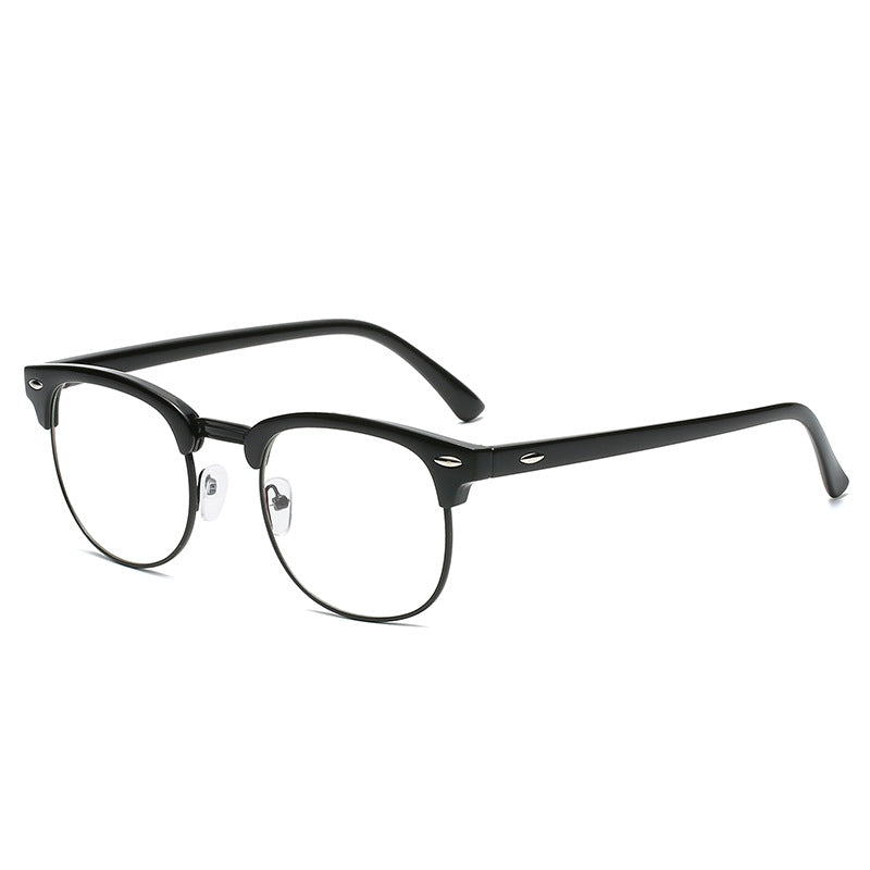 Anti Blue Light Retro Half Frame Glasses