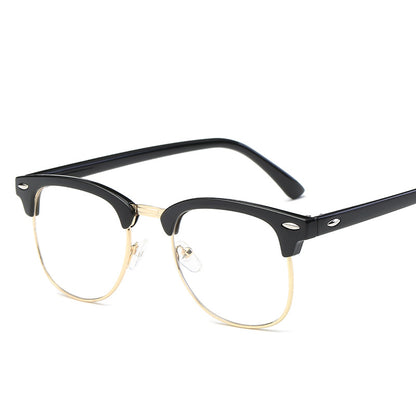 Anti Blue Light Retro Half Frame Glasses