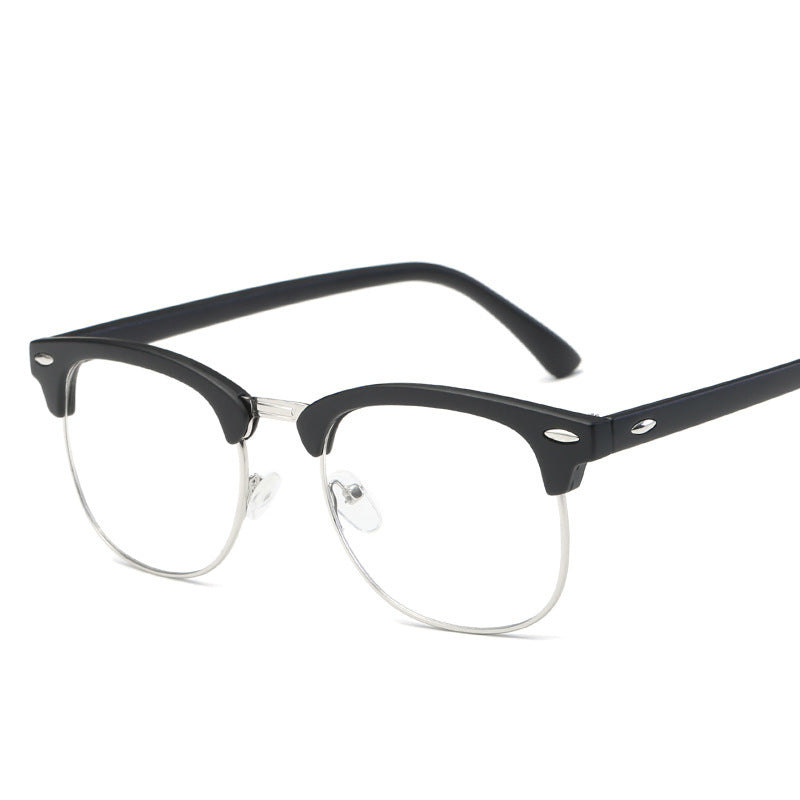 Anti Blue Light Retro Half Frame Glasses
