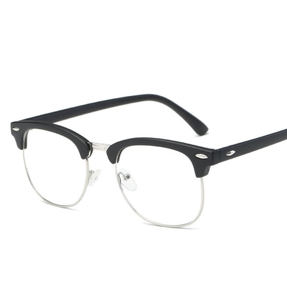 Anti Blue Light Retro Half Frame Glasses