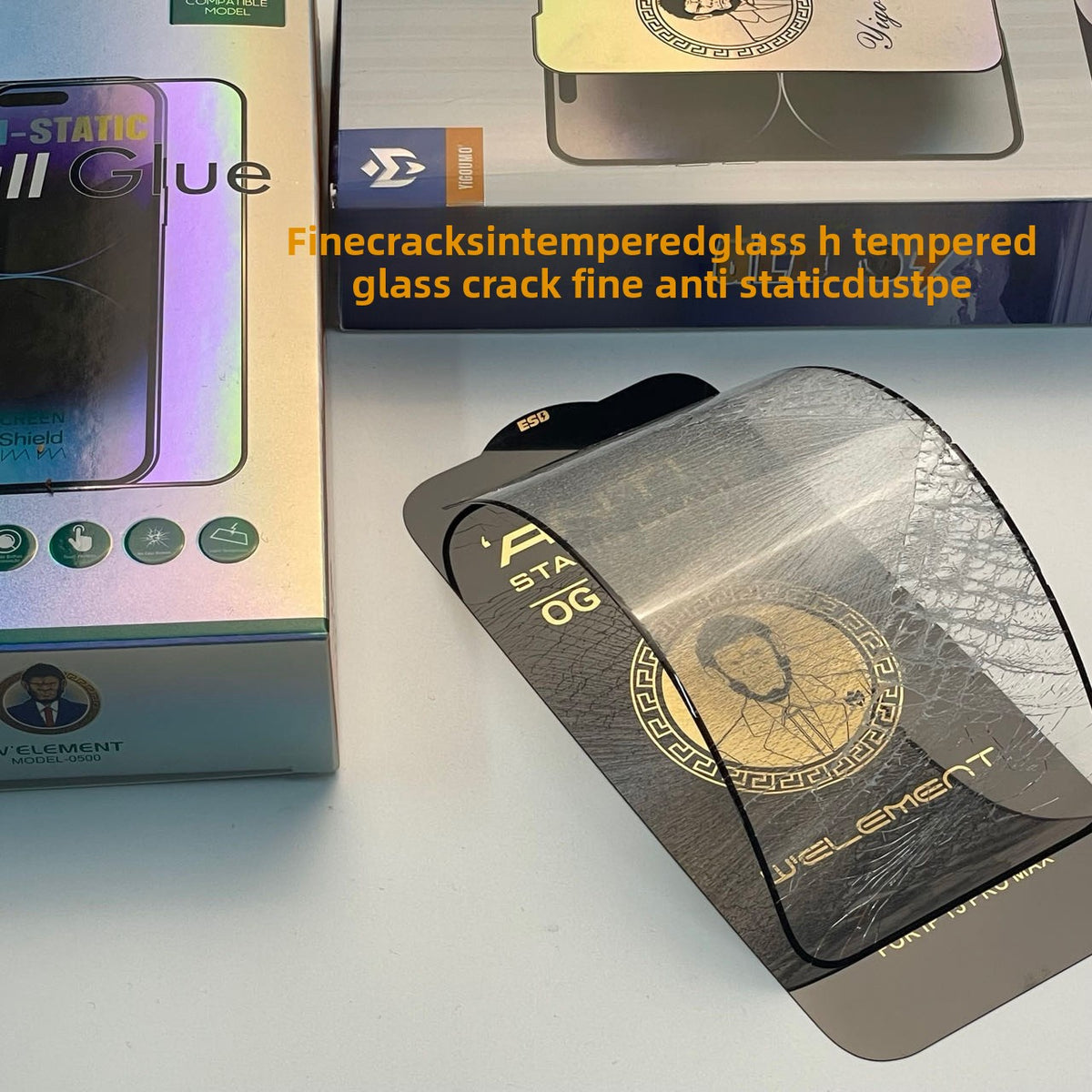 anti-fingerprint anti-static high aluminum glass film