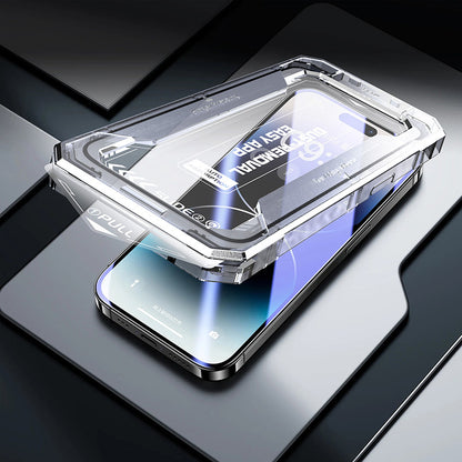Anti-fog protective film dust-free chamber instant adhesive tempered glass
