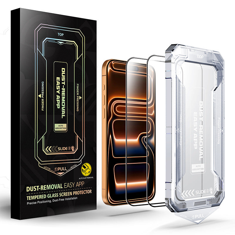 Anti-fog protective film dust-free chamber instant adhesive tempered glass