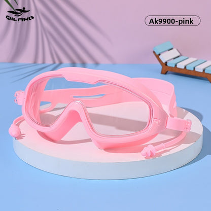 Anti-Fog Swimming Goggles with Earplugs