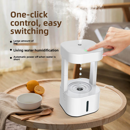 Anti Gravity Droplet Humidifier with LED Night Light