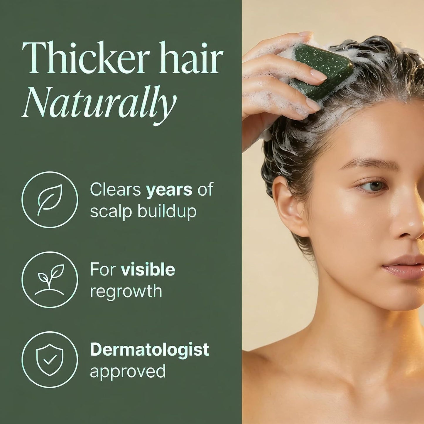 Anti-Hair Loss Shampoo Bar with Herbal Extracts