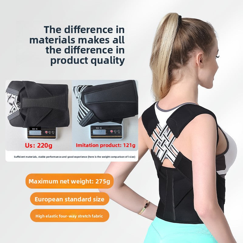 Anti-hunchback invisible posture correction belt