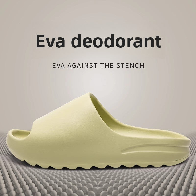 Anti-odor slippers with a feeling of stepping on feces