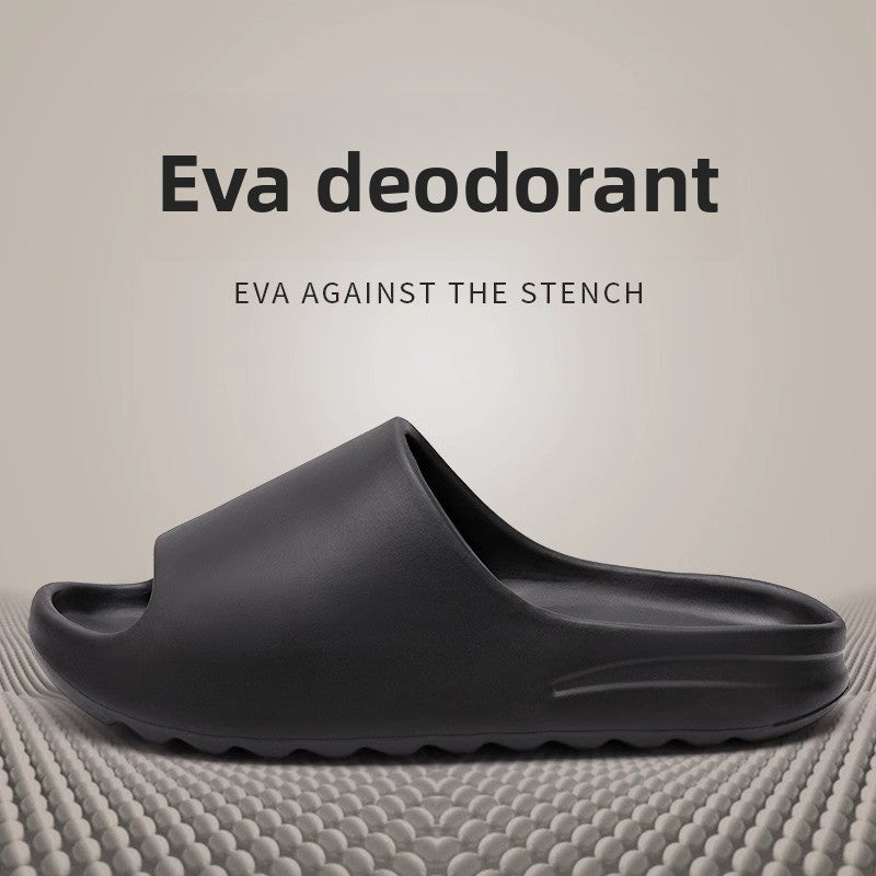 Anti-odor slippers with a feeling of stepping on feces