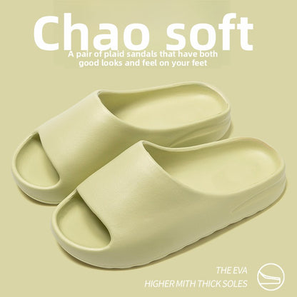 Anti-odor slippers with a feeling of stepping on feces