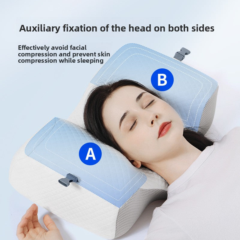 Anti-rolling headrest for preventing side-sleeping