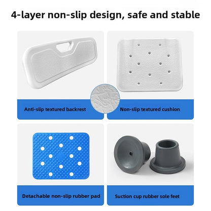 Anti-rust aluminum alloy bath chair