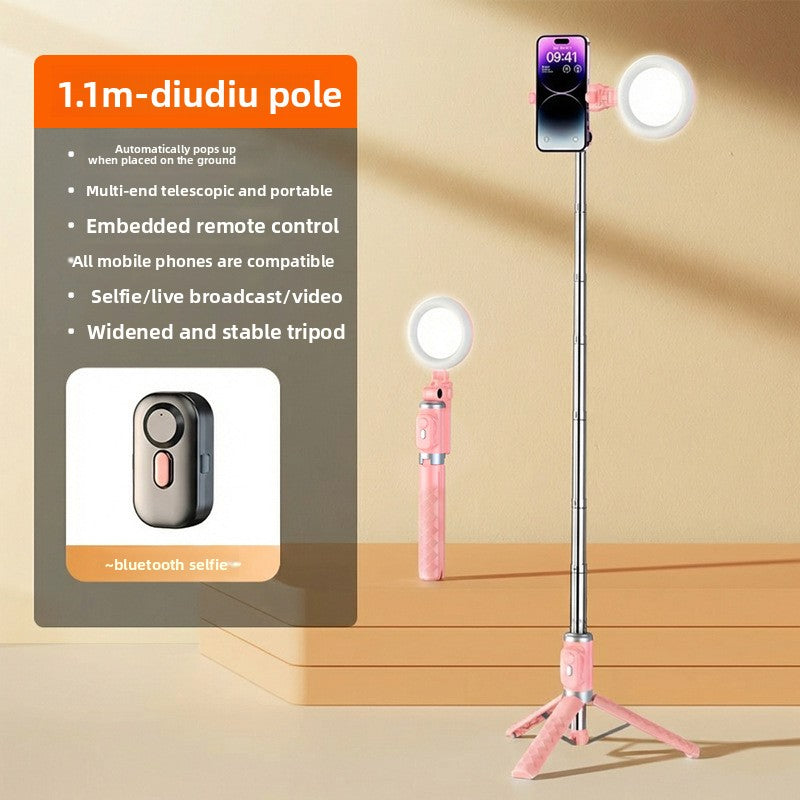 Anti-shake selfie stick phone holder