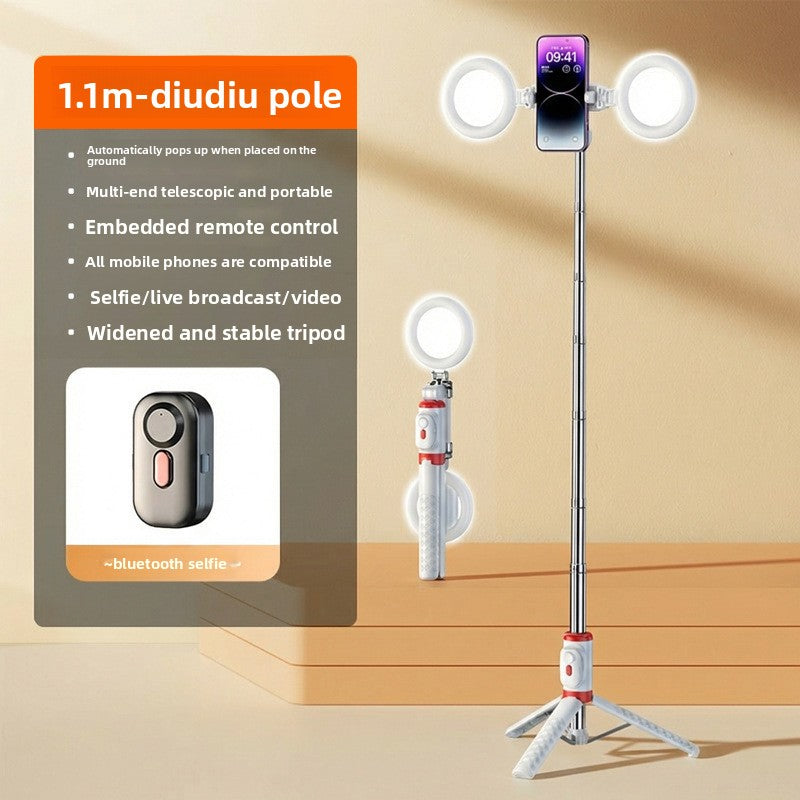 Anti-shake selfie stick phone holder