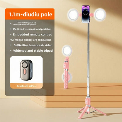 Anti-shake selfie stick phone holder
