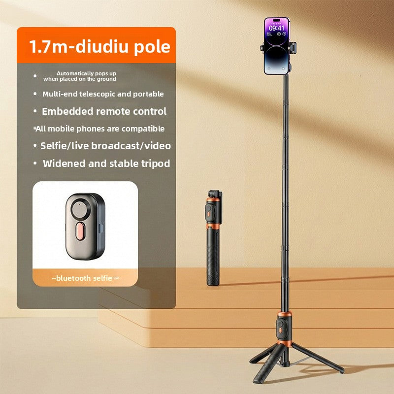 Anti-shake selfie stick phone holder