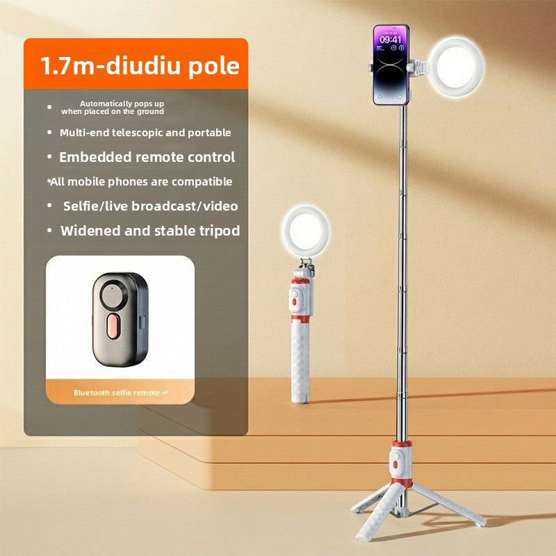 Anti-shake selfie stick phone holder