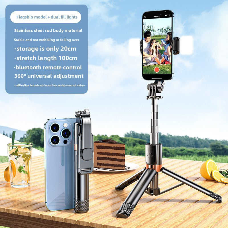 Anti-shake selfie stick phone holder