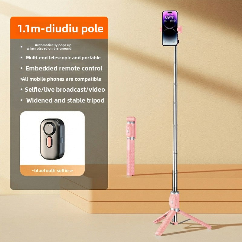 Anti-shake selfie stick phone holder