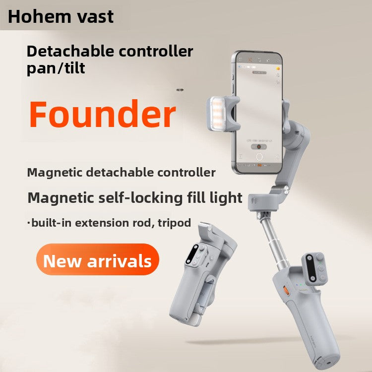 Anti-shake selfie stick shooting 360-degree rotation automatic