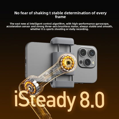 Anti-shake selfie stick shooting 360-degree rotation automatic