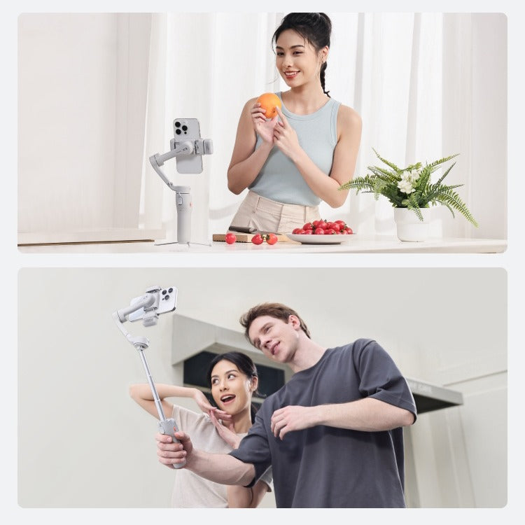 Anti-shake selfie stick shooting 360-degree rotation automatic
