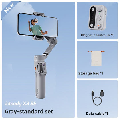 Anti-shake selfie stick shooting 360-degree rotation automatic