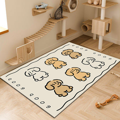 Anti-slip and dirt-resistant floor mat, household kitchen mat