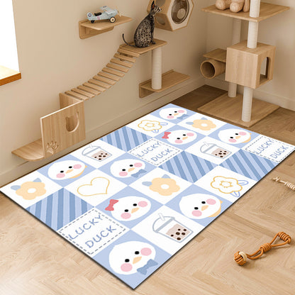 Anti-slip and dirt-resistant floor mat, household kitchen mat