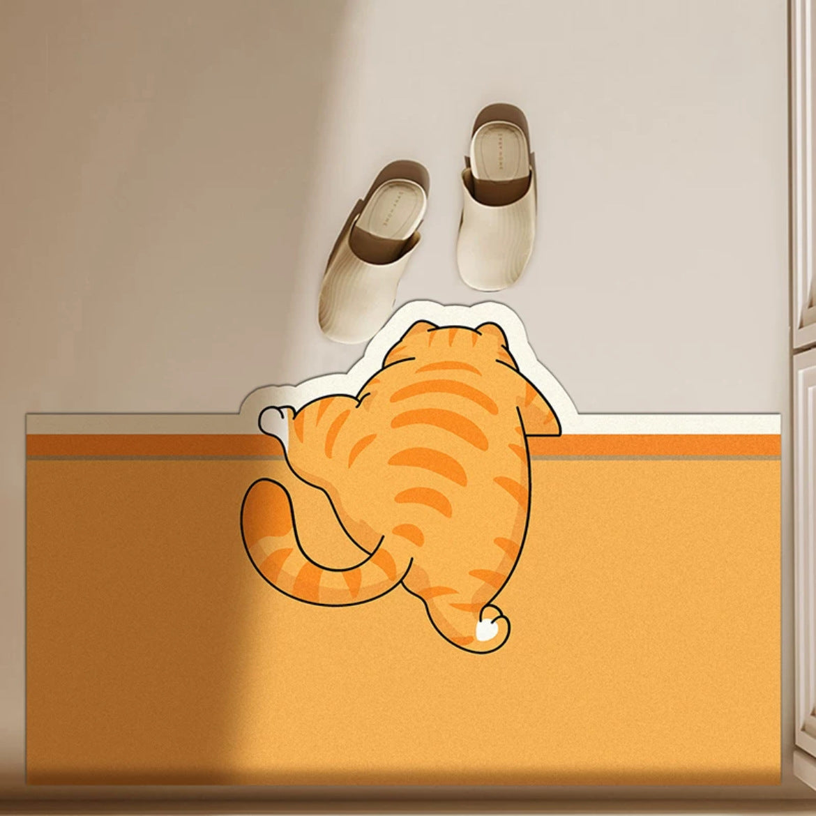 Anti-slip bathroom water-absorbing carpet